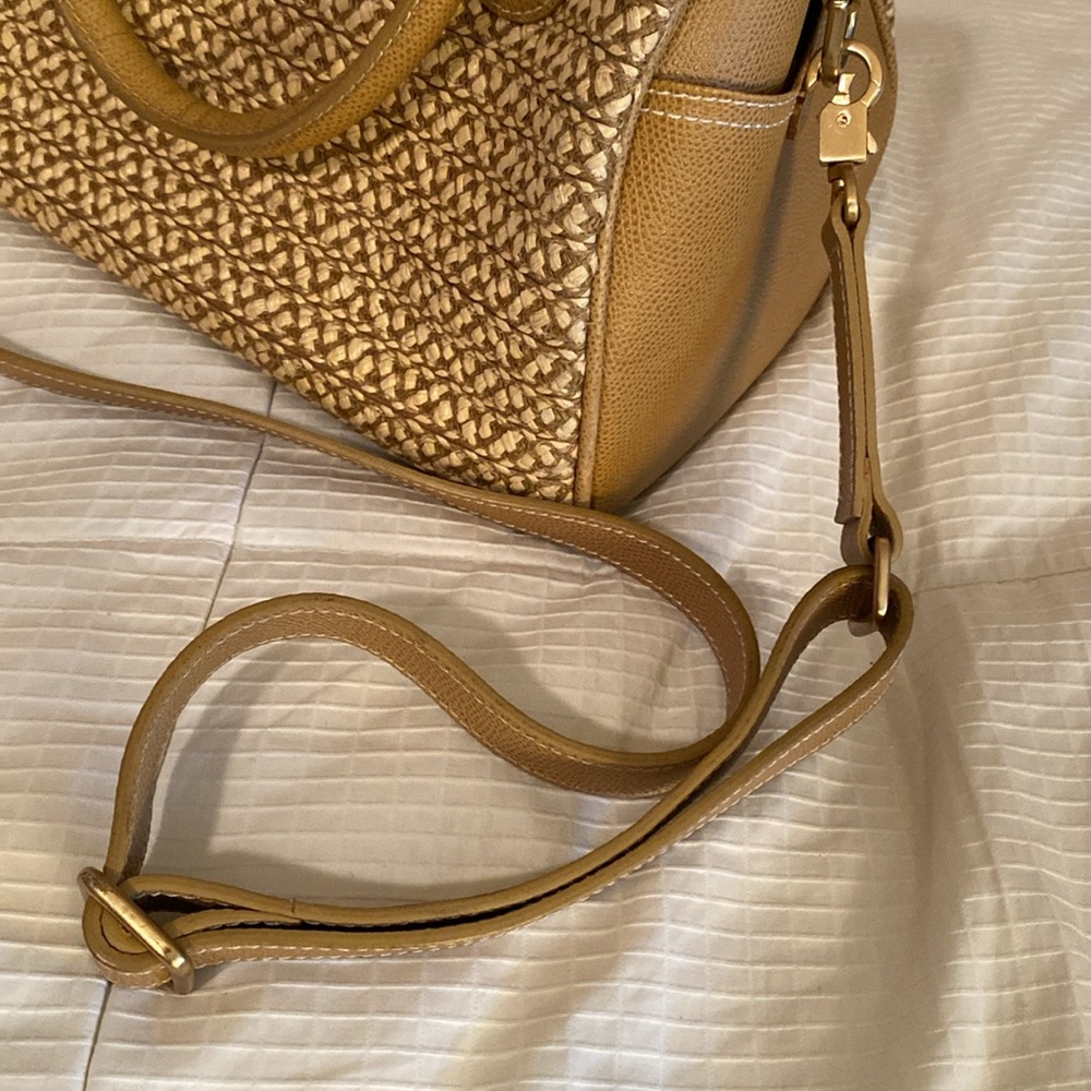 ERIC JAVITS leather and straw summer bag - Picture 6 of 7